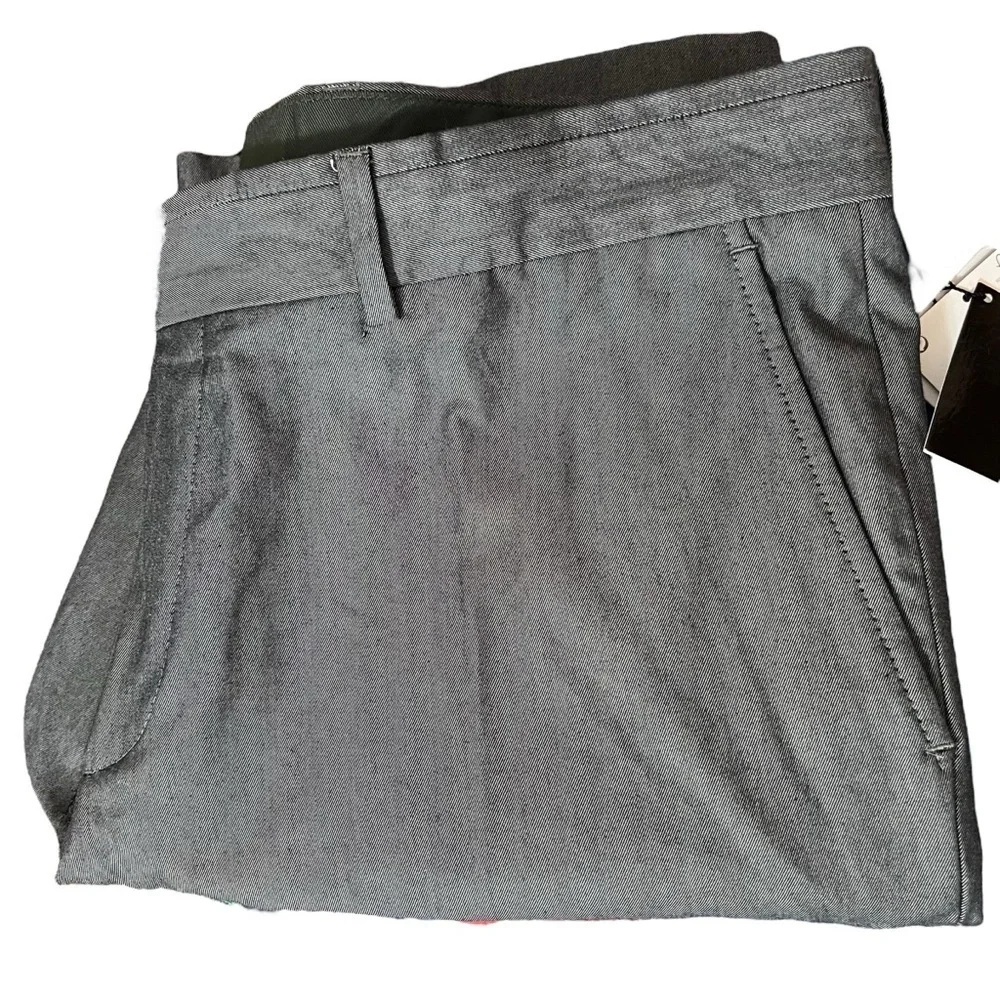 Zara Man Dress Pants Slacks Deluxe Sz 38 Dark Gray Suit Separate Flat Front NEW